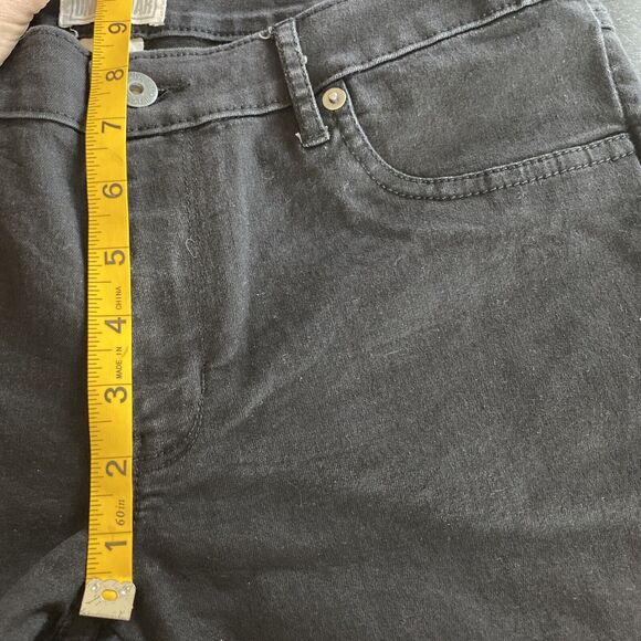 Converse One Star Womens Size 10 Denim Black Jeans Straight Leg Pants Zipper - Picture 6 of 9